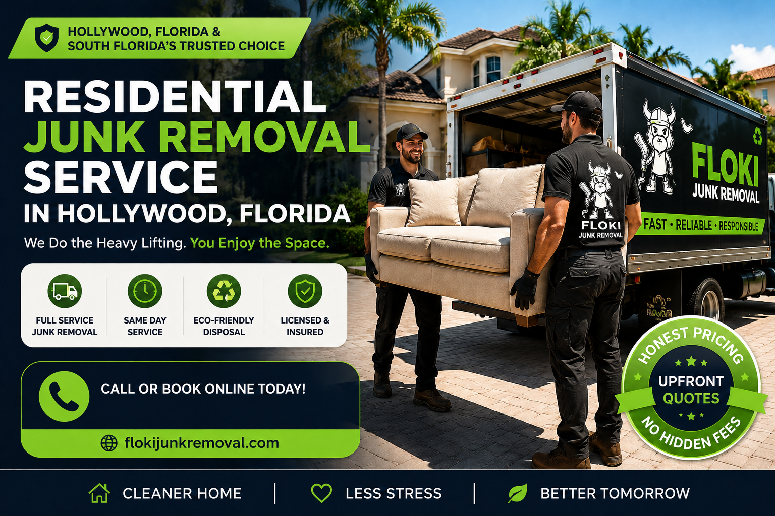 residential junk removal service in Hollywood